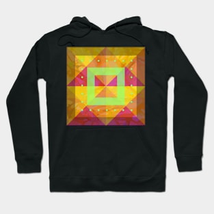 Geometric Shapes with Lime Accents Hoodie